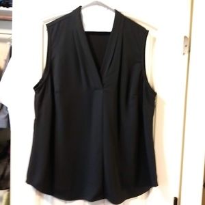 Calvin Klein blouse; black; 1X; EUC